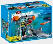 PLAYMOBIL 4500 HAIKÄFIG Taucher SHARK TANK Hai Fisch CITY ACTION Taucher SELTEN