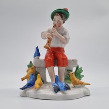 Antike porzellanfigur junge - porzellanfigur,