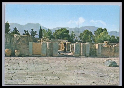 Ansichtskarte kreta phaistos - ansichtskarte,