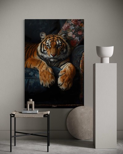 Leinwand bild tiger - bild,