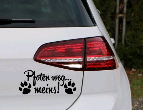 Pfoten weg meins aufkleber - meins,