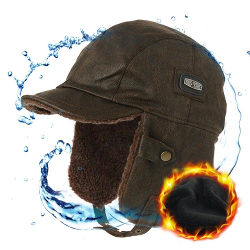 Warme trappermütze mit - trappermütze,