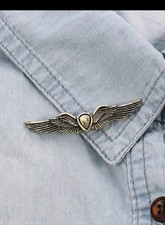 Pin Anstecker Flügel Engel Biker Motorrad MC für Kutte Weste Jacken ect.