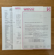 WECO Feuerwerk 1993 Kings Play Aktion Klasse 1 Brief 3x DIN A4 Rarität Original