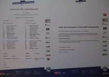 Mannschaftsaufstellung 2012/13 Hertha BSC Berlin - Union Berlin