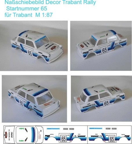 Trabant rally decal 87 - m, 1: