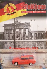 DDR-PKW Modell Wartburg Camping FEUERWEHR Waldhaus