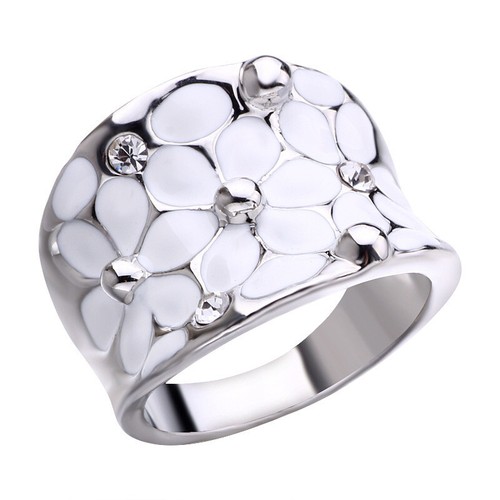 Schöner weißer damen ring - schöner,