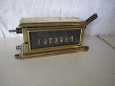 Antikes Zählwerk Betriebszähler für Dampfmaschinen Stationärmotoren Standmotor