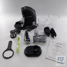 AMZCHEF Entsafter Gemüse und Obst Entsafter Slow Juicer mit Rückwärts Kau Funkti