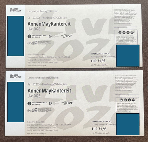 Annenmaykantereit köln - 2x,