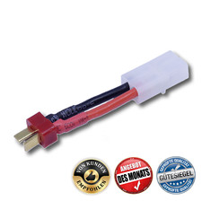 ✅ Adapter Tamiya Buchse auf T-Dean Dean T-Plug T-Stecker Carson Lipo Akku Kabel