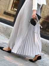 Damen Sommer Plissee Chiffon