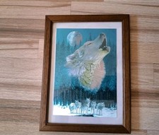 Heulender Weißer Wolf Silber