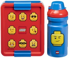 LEGO Trinkflasche + Brotdose LUNCH SET ICONIC rot/blau