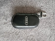 Echt Leder Autoschlüsseletui Schlüsseltasche AUDI Logo