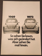 71. Volkswagen VW Käfer Werbeanzeige Werbung Reklame 1973