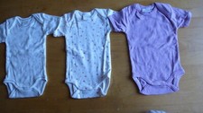 3 x Baby Body Gr. 62/68 kurzarm Bio Baby für Mädchen
