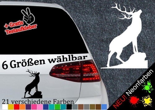 Hirsch aufkleber größen - -6,