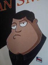 Stan Smith American Dad Scarface Painting | Handgemaltes Acrylbild 70x100cm