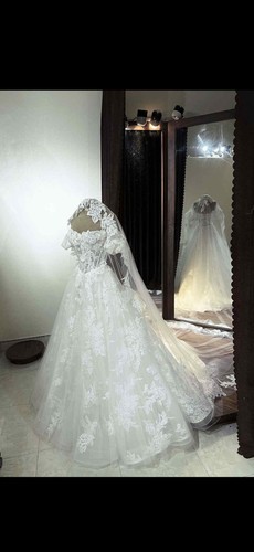 Brautkleid linie spitze - brautkleid,