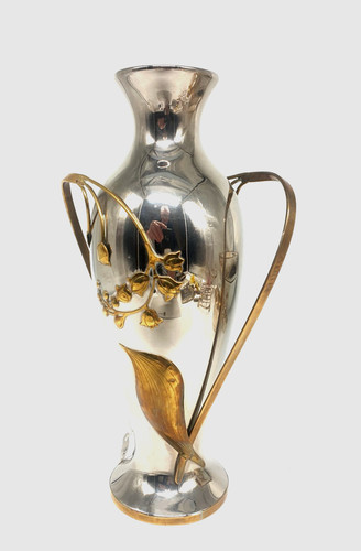 Vintage jugendstil vase - vase, metall