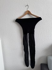 TCM Tchibo Damen Strick Strumpfhose Gr M Neuwertig Grau Schwarz