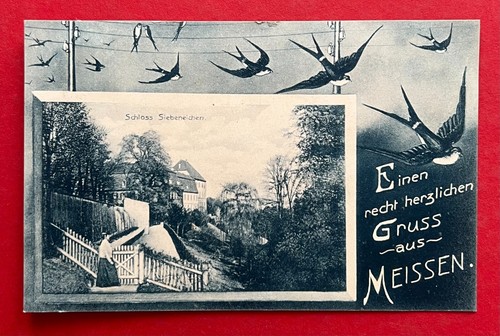 Meissen 1907 schloss - ak,