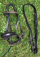 Trense Schwarz Orange Naht + Zügel WB Kaum Benützt!