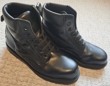 Solovair 6 Loch Schwarz Leder