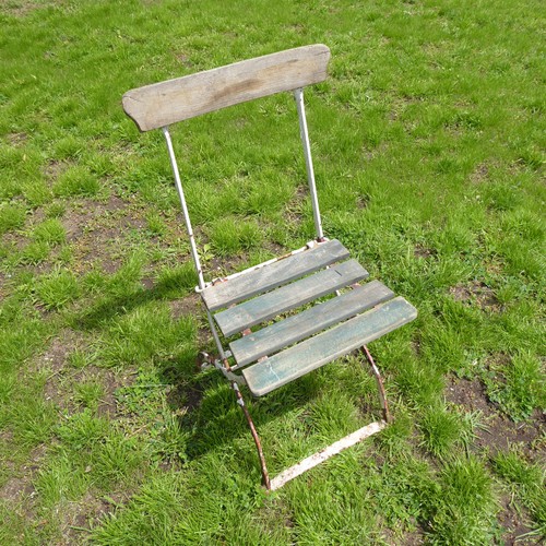 Alter biergartenstuhl metall - biergartenstuhl, &