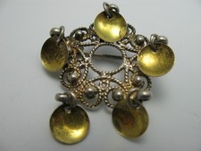 Brosche Silber 925 Finn Jensen Norwegen Handarbeit Trachtenschmuck 