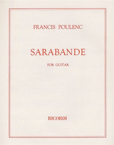 Sarabande francis poulenc book - francis,