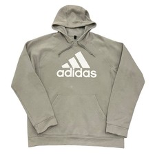 Adidas Hoodie Sweatshirt Grau Herren L Logo Spruch Pullover Sport