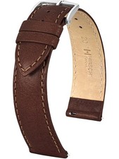 HIRSCH Uhren-Lederarmband Forest L 22 mm Braun 17920210-2-22
