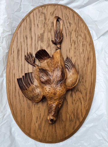 Altes holzrelief rebhuhn - altes,