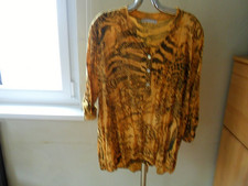 Tredy Vokuhila Bluse Senf Gr. 2 (40/42)  NEU