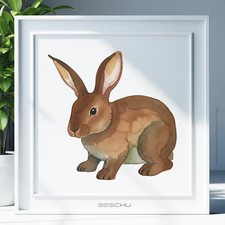 Hase Tier v15 Schablone Malen