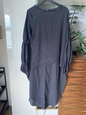 Vokuhila Tunika Schwarz Gr. L