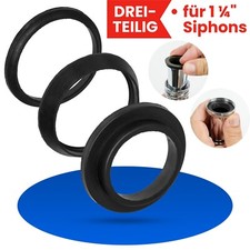 Dichtungsset 1 ¼" Siphon Keildichtung Flachdichtung Waschbecken Dichtung Ersatz