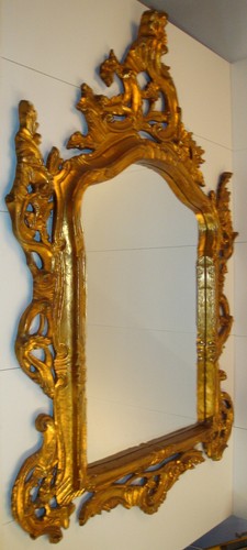 70er shabby barock spiegel - j.,