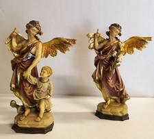 Paar Engel Statuen Gabriel Und