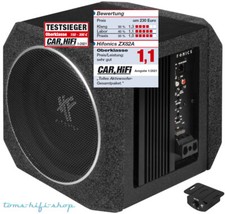 HIFONICS 400 Watt Aktivsubwoofer ZEUS ZX82A 2x20cm Mini Auto Subwoofer Aktiv PKW