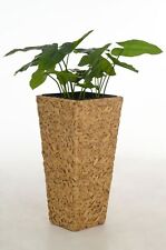 VIVANNO Einzel Blumenkübel aus Wasserhyazinthe "Wild" 80 cm, Natur