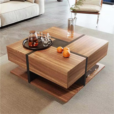 Couchtisch mit schubladen - couchtisch, 4