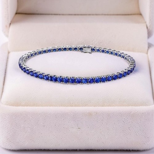 Natürlicher blauer saphir - natürlicher,