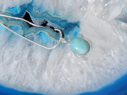 Larimar anhänger - larimar, +