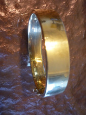 Armreif Gelb gold 25/26 Gramm Klapparmreif 10 mm breit Sicherung 333 Punze TOP