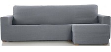 Sofahusse Schonbezug für Ecksofas Universal Stretch Sofabezug Grau 60558859