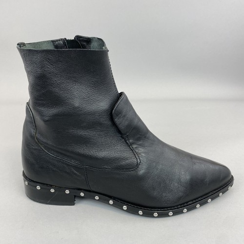 Topshop schwarz leder - schwarz,